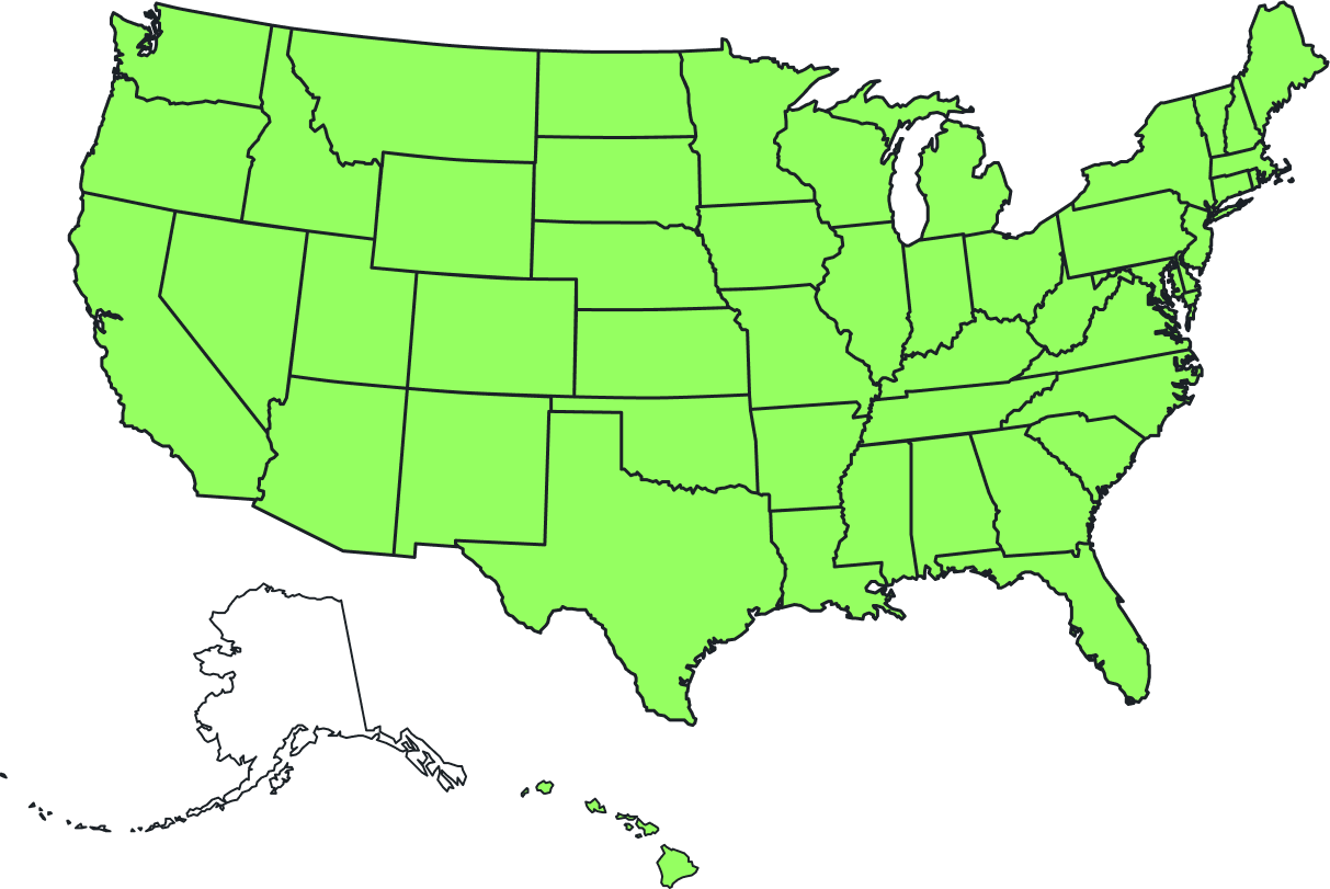 United States Coverage Map